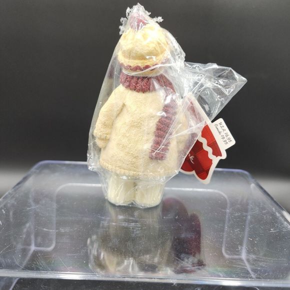 VTG Hallmark Christmas Snowman Resin Standing Figure 5" Cute Table Mantle Decor - Picture 7 of 9
